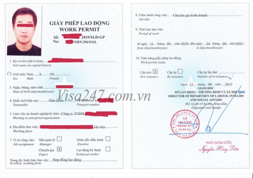Giấy phép lao động cho người nước ngoài